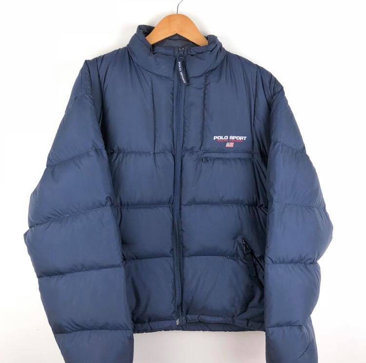 Navy Polo Sport Puffer Jacket Cloth Worldwide